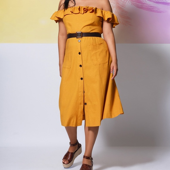 Off-shoulder dress - Picture 1 of 4